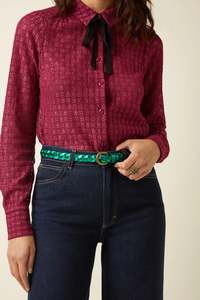 Belts: King Louie Shiny 2 Tone Belt Ultra Green