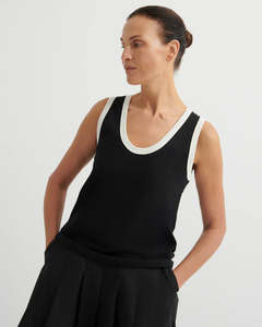 Last Chance: Kowtow Variation Singlet Black