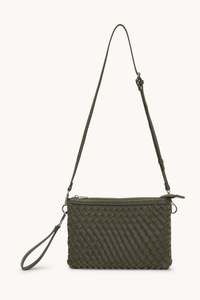 Ilse Jacobsen Braided Shoulder Bag Army