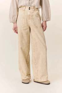Sale Bottoms: Leon & Harper Prag Plain Pants Beige