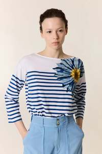 Leon Harper: Leon & Harper Thilla Flower Long Sleeve T Shirt