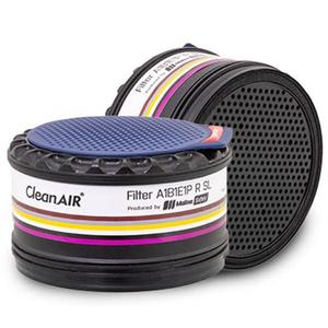 CleanAIR AerGO A1B1E1 P R SL Filters (Pair) - pH7 - Neutralising Hazards
