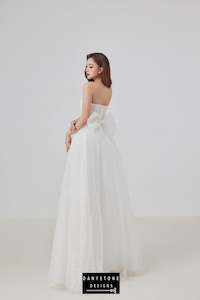 Ball Gown Wedding Dresses: Corset Cinderella Dress with Puffy Bow Back