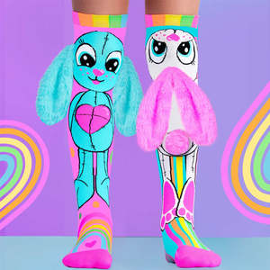 Gift: Rainbow Bunny Socks