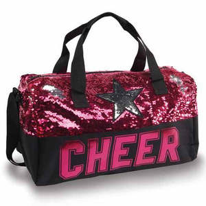 Dance Bags: Sequin Cheer Star Duffle