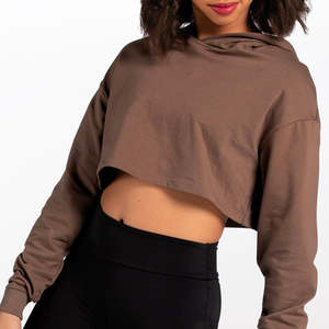 Winter Warmers: Long Sleeve Cropped Hoodie