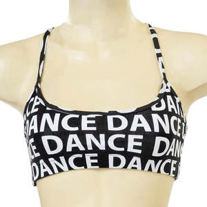 Crops: Dance Print X Back Croptop