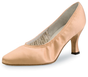 Products: Laura Satin Flesh Court Shoes by Werner Kern - Dancerama