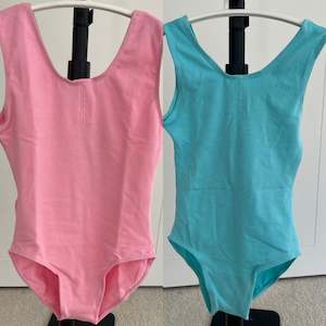 Products: CLEARANCE - Kids Dance Ballet Leotard - Pink or Cyan