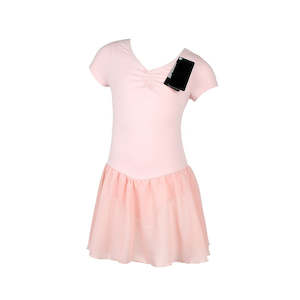 Dance Leotards: Girls Short Sleeve Skirted Leotard – SALE