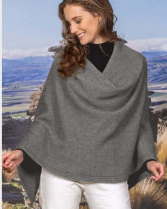 Nz Made Merinos: Noble Wild Wrap up Cape NW3216 - Shale