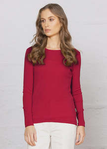 Bay Road NZ made Merinos Harper Crew br840 - Portobello