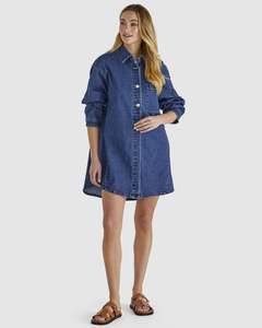 Sass: Sass Sweeny Denim Shacket 18649DWSS - 78 Indigo Wash