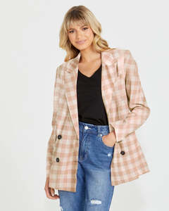 Sass Pippa Blazer 16414JWSS - Mocha Check