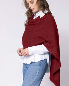 Poncho Wraps Nz: Noble Wild North Cape NW3086 - Sangria
