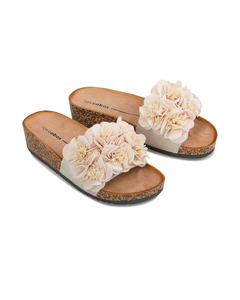 Los Cabos Corsage PU Slides S25 - Natural