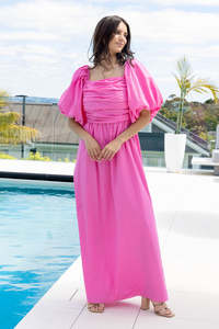Augustine: Augustine Mari Maxi Dress Pink RA193