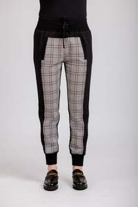 Mi Moso: Mi moso Willow Pant Black/Plaid