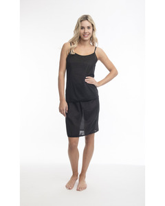 Orientique: Orientique Cotton Cami Slip cs25 - Black