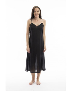 Orientique Cotton Maxi Length Slip ms25 - Black