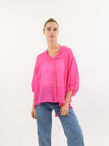 Worthier The Label Aurora Shirt WY-2295 - Barbie Pink