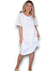 Helga May C'est La Vie Easy Dress - White