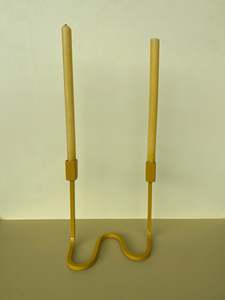 Hooks Candelabras: Wiggle Candelabra - Mustard