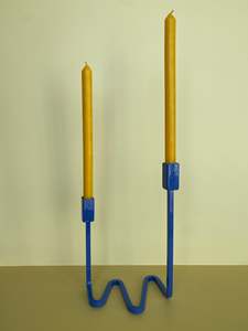Hooks Candelabras: Shockwave Candelabra - Juniper Blue