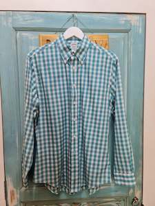 Late 20th Century: Shirt, Green Check