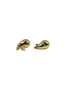 Small Teardrop Stud Earrings - Gold