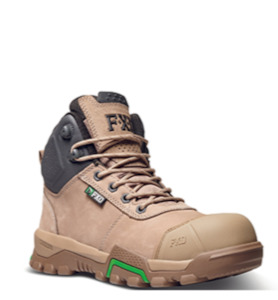 Safety Boots: FXD Mid Cut Work Boots Stone