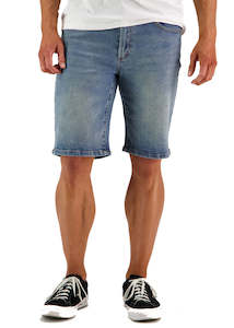 Pants: SWANNDRI Bombay Denim Shorts Mid Blue