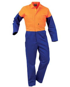 Overalls: BISON Workzone Polycotton Zip Overall Day