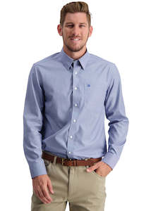 Swanndri: SWANNDRI Barrington LS Shirt Blue