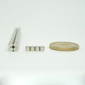 Cylinder Magnets: 4mm Dia x 4mm  |  Pack of 80