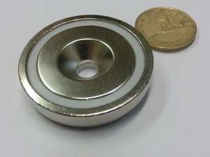 Magnets With Holes: 48mm Dia x 11.5mm Pot Magnet  |  Pack of 1
