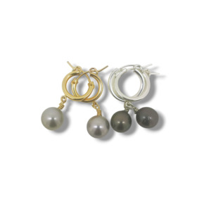 Earrings 1: Aulelei Huggie Earrings