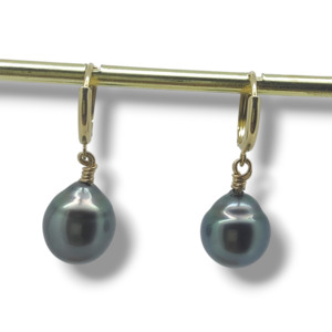 Earrings 1: Koa Huggie Earrings