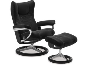 Products: Stressless® Wing Large Leather Recliner - Signature Base