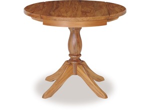 Products: Belmont Round Double Drop-Leaf Dining Table – Rimu