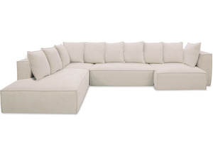 Products: Linden Chaise Lounge Suite LHF – Mornington Pearl Fabric