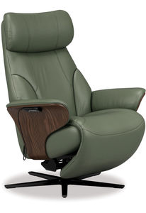 Stressless® Adam Power Leather Recliner - Sirius Base