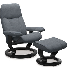 Stressless® Consul Medium Fabric Recliner - Classic Base