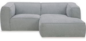Products: Cassia Mini Fabric Sofa RHF Chaise – Dark Grey Fabric