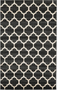 Black & White Lattice Rug