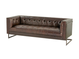 Products: Churchill Leather Sofa - Chestnut darbyandgrey