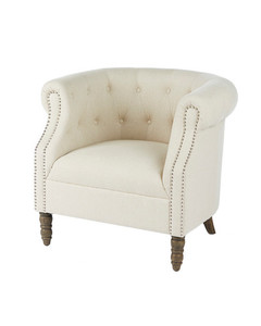 Products: Hamptons Tufted Armchair - Linen darbyandgrey