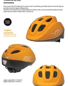 Riding Gear - Helmet Open Face: Kids Helmet Bobike ONE Mighty Mustard XS
