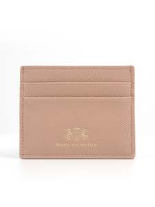 Belts: THE LATTE LEATHER CARDHOLDER