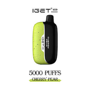 Disposable Vapes: Iget Moon 5000 Puffs - Cherry Pear